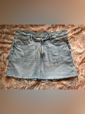 American Eagle Outfitters Light Blue Denim Mini Skirt